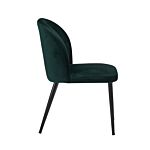 Zara Dining Chair Green (pack Of 2)