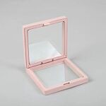 Med 3d Floating Frame Display 9x9cm - Pink