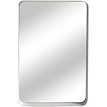 White Iron Framed Mirror
