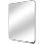 White Iron Framed Mirror