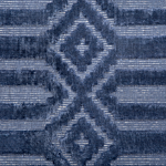 Rug Blue Viscose 140 X 200 Cm Geometric Pattern Hand Woven Flatweave Beliani