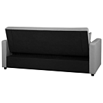 Sofa Bed Grey Sleeping Function Modern Upholstered Beliani