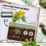 Outsunny Steel Raised Beds For Garden, Outdoor Planter Box, Set Of 2, For Flowers, Herbs And Vegetables, Green