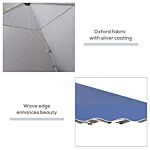 Outsunny 3 X 3m Pop Up Gazebo, Outdoor Camping Gazebo Party Tent With Carry Bag