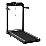 Homcom 600w Foldable Steel Motorised Treadmill Black