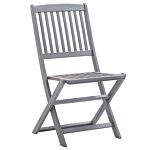 Vidaxl Folding Outdoor Chairs 8 Pcs Solid Acacia Wood
