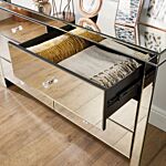 Seville 4 Drawer Chest Mirrored