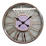 Large Silver Wall Clock 45cm