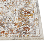 Area Rug Carpet Beige And Brown Synthetic Material 160 X 230 Cm Oriental Pattern Jute Backing Vintage Traditional Beliani