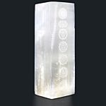 Selenite Block Lamp - Chakra Lamp