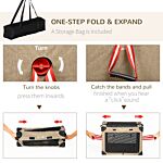 Pawhut One-step Folding Cat Carrier, Portable Pet Carrier Bag With Cushion, Pet Travel Carrier With Adjustable Strap, Cat House For Xs Dogs Khaki