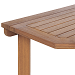 Balcony Table Acacia Wood 110 X 47 Cm Folding Adjustable Small Patio Weather Resistant Beliani