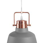 Ceiling Lamp Grey Metal 179 Cm Pendant Factory Lamp Shade Industrial Beliani