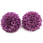 Craft Soap Flower - Small Chrysanthemum - Purple - Pack Of 10