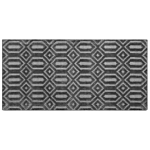 Rug Grey Viscose 80 X 150 Cm Geometric Pattern Hand Woven Flatweave Beliani