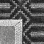 Rug Grey Viscose 80 X 150 Cm Geometric Pattern Hand Woven Flatweave Beliani