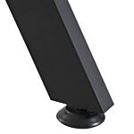 Homcom L-shaped Corner Computer Desk Laptop Workstation Pc Table Home Office With Cpu Stand Black