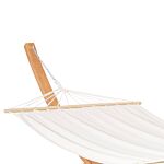 Outsunny Outdoor Garden Hammock With Wooden Stand Swing Hanging Bed For Patio White