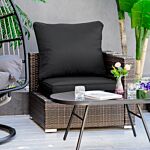 Outsunny Outdoor Seat Cushion Set Patio Deep Seating Chair Replacement Cushion