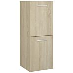 Vidaxl Bathroom Furniture Set Sonoma Oak Engineered Wood