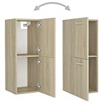 Vidaxl Bathroom Furniture Set Sonoma Oak Engineered Wood