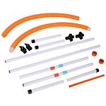 Pawhut Dogs Pe Set-of-5 Obstacle Agility Training Set White