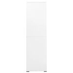 Vidaxl Filing Cabinet White 90x46x164 Cm Steel