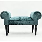 Velvet Luxury Blue Small Window Seat