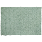 Area Rug Green Cotton 160 X 230 Cm Geometric Pattern Hand Tufted Shaggy Woven Design Living Room Bedroom Boho Beliani