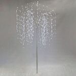 Weeping Willow Tree - 180cm White 400 Warm White Led