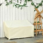 Outsunny Outdoor Furniture Cover 2 Seater Loveseat Protection Tough Pvc Lining Wind Rain Dust Uv Waterproof, 140x84x94cm