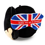 Guardsman Relaxeazzz Plush Round Travel Pillow & Eye Mask Set