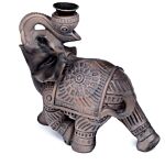 Backflow Incense Burner - Peace Of The East Wood Effect Elephant