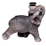 Backflow Incense Burner - Peace Of The East Wood Effect Elephant