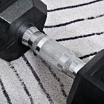 Homcom Hex Dumbbells Set Rubber Dumbbells Weight Lifting Equipment Fitness Home Gym