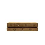 Wide 6 Drawers Wood Storage Organizer 80 X 15 X 20 Cm