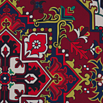 Area Rug Red Polyester 60 X 200 Cm Runner Oriental Vintage Living Room Bedroom Hallway Beliani