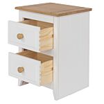 Capri 2 Drawer Petite Bedside Cabinet