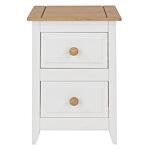 Capri 2 Drawer Petite Bedside Cabinet