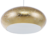 Pendant Lamp Gold Metal Vintage Ceiling Light Beliani