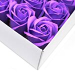 Craft Soap Flowers - Med Rose - Lavender - Pack Of 10