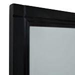 Black Wood Xl Window Mirror
