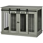 Pawhut Dog Crate Furniture For Large Dogs, Double Dog Cage For Small Dogs