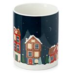 Christmas Village Porcelain Mug