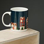 Christmas Village Porcelain Mug