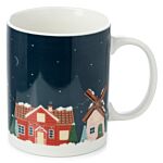 Christmas Village Porcelain Mug