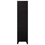 Vidaxl Locker Cabinet Black 90x45x180 Cm Steel