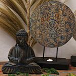 Buddha Feng Shui Set - Flower Mandala - Blue