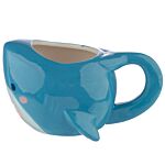 Ceramic Shaped Head Mug - Shark Café