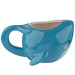 Ceramic Shaped Head Mug - Shark Café